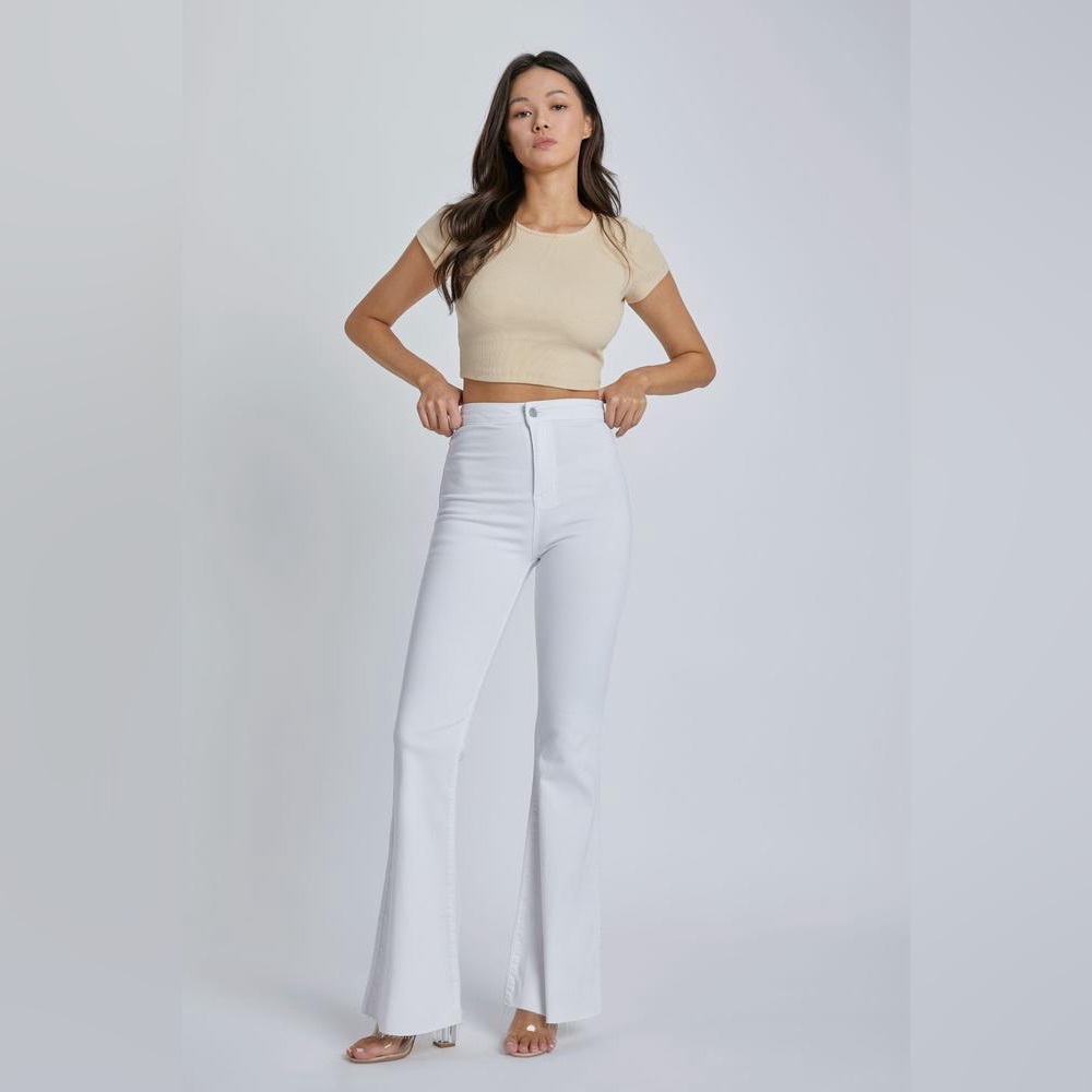 Cello High Rise Flare Stretchy Denim Jeans